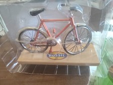 Bici Bicicletta In Miniatura Fossil Con Pedane In Legno Nella Confezione 20 Cm
