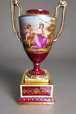 Royal Vienna Vaso Neoclassico In Porcellana Di Vienna Firmata Dipinto Magistrale
