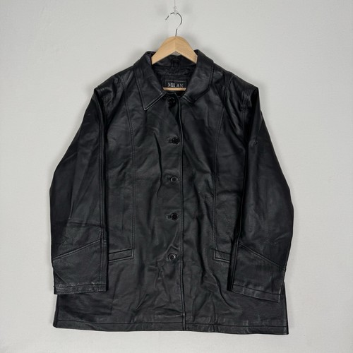 Milano giacca pelle nero - giacca,