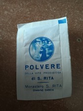 Reliquia antica vintage Polvere della vite prodigiosa di Santa Rita da Cascia