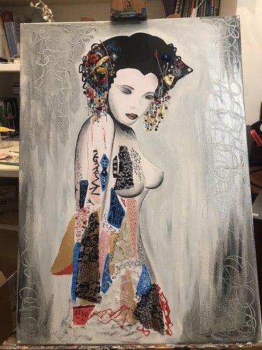 Quadro geisha - quadro,