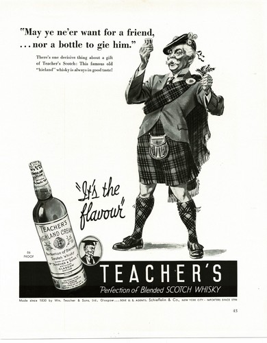 1940 teacher highland cream - teacher's,