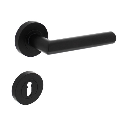 Set pulsanti rotondi neri - rotondi,