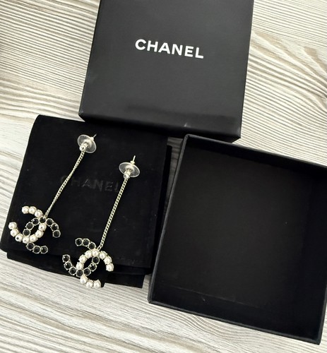 Orecchini pendenti chanel - orecchini,