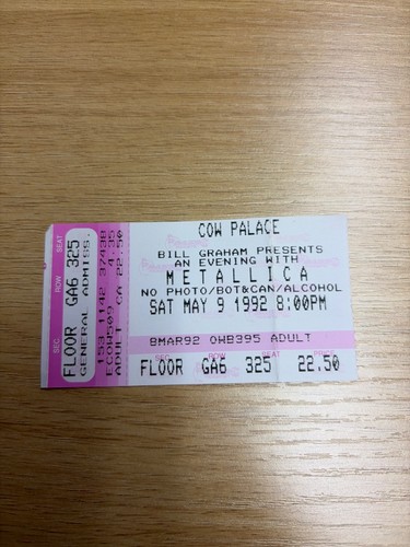 1992 metallica l estasi - 5/9, l'estasi