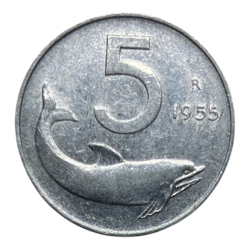 1955 italy lire coin km - lire,
