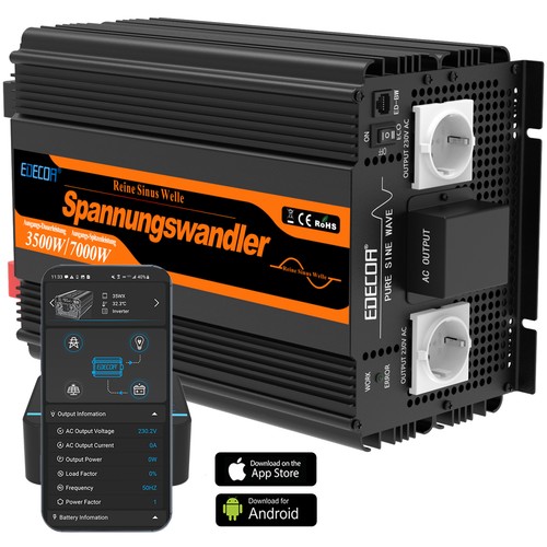 Edecoa wifi inverter 3500w 12v - edecoa,