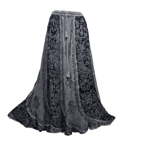 Gonna grigio argento invernale - grigio,