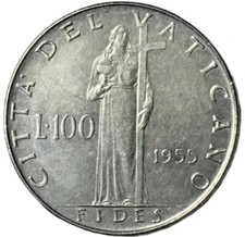 100 LIRE 1955 - CITTÀ DEL