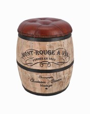 Sgabello a forma di botte