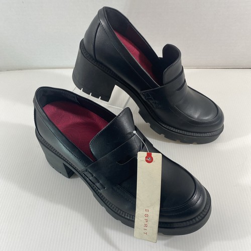 Esprit regina mocassino nero - regina,