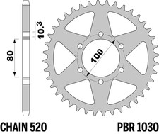 CORONA ERGAL DURO 43 DENTI PER
