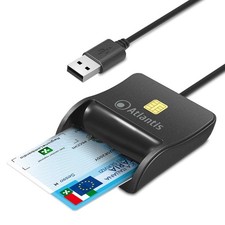 Atlantis lettore smart card p005-smartcr-u,per tessera sanitaria, per cns carta 