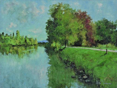 Dipinto olio tavola - olio, su