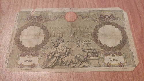 100 lire capranesi - lire, aquila