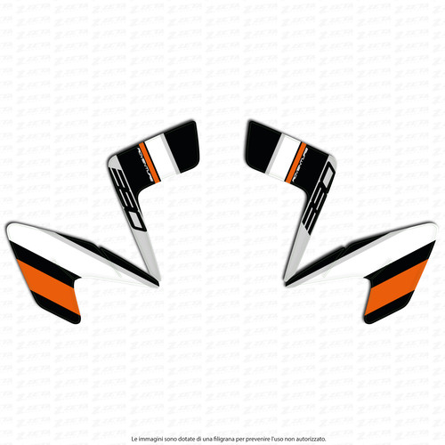 Kit adesivi faro per ktm - kit,