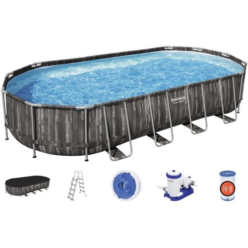 Piscina oval power steel - power,
