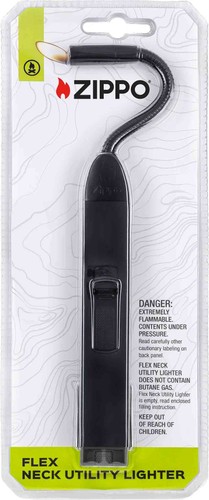 Accendino zippo nero flex neck - nero,