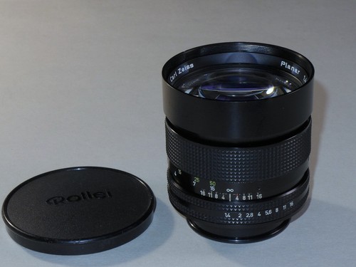 Rollei planar 85 mm hft - 1,4, /