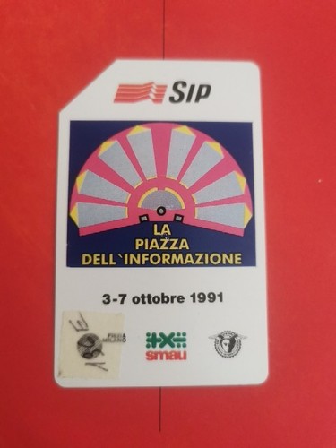 Scheda telefonica smau 1991 - scheda,
