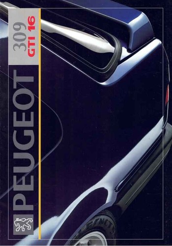 Catalogue brochure peugeot 309 - brochure,