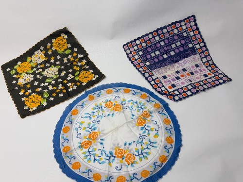 Vintage handkerchiefs floral - 3,