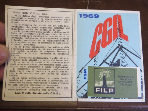 Tessera 1969 filp - 1969,
