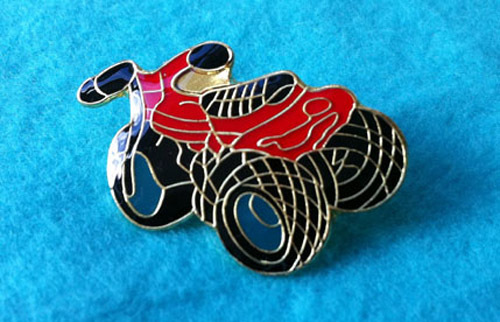Zp136 red trike bike pin - trike,