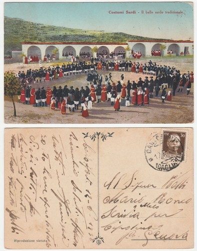 Costumi sardi il ballo - -,