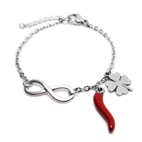 Bracciale con infinito - con,