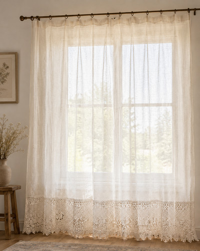 Tenda vintage lino - vintage, in