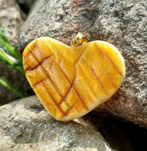Ciondolo pietra ambra - pietra,