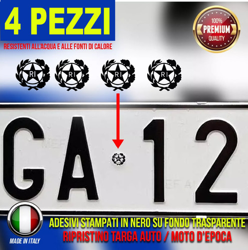 Adesivi repubblica italiana - adesivi,