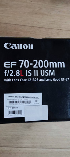 Canon 200mm is - 70-200mm, usm