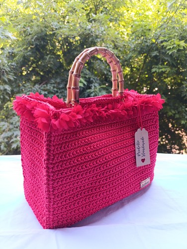 Borsa uncinetto artigianale - borsa,