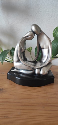 Scultura metallo famiglia - scultura,
