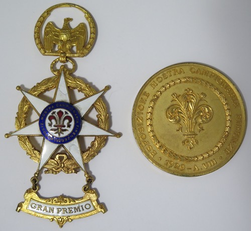 Coppia medaglie firenze - medaglie,
