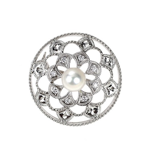 Spilla ciondolo mikimoto - ciondolo,