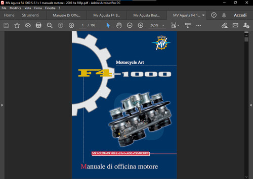 Manuale officina agusta f4 - manuale,