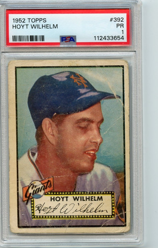 1952 topps hoyt wilhelm new - 1952,