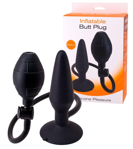 Plug anale gonfiabile - , nero