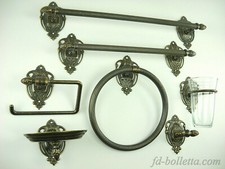 Set bagno ottone brunito - da,