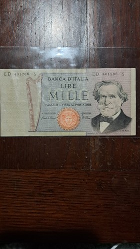 Banconota mille lire - lire, 1000