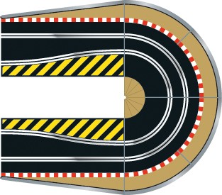 Scalextric hairpin curve track - scalextric,