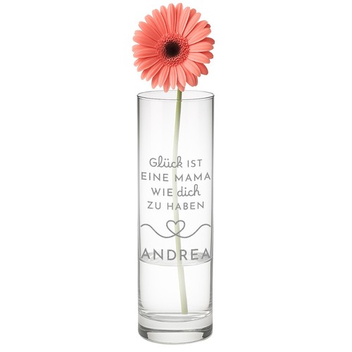 Vaso fiori con incisione - di,