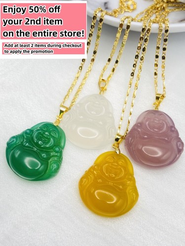 Collana con ciondolo buddha - collana,