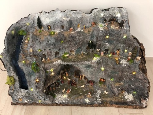 Presepe artigianale con - artigianale,