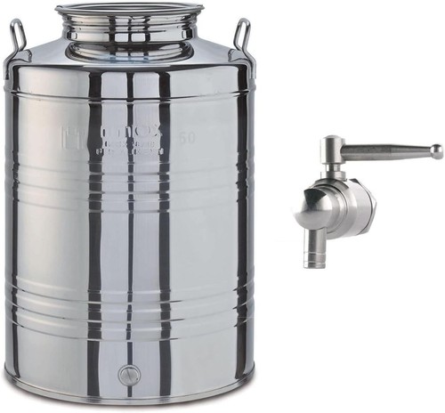Fusto olio inox - 50, lt