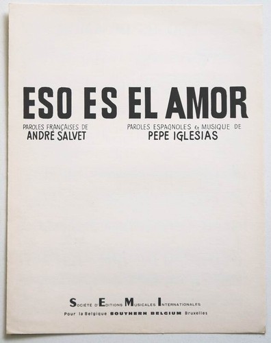 Partition vintage sheet music