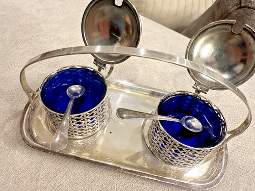 Antico set saliere argento - set,